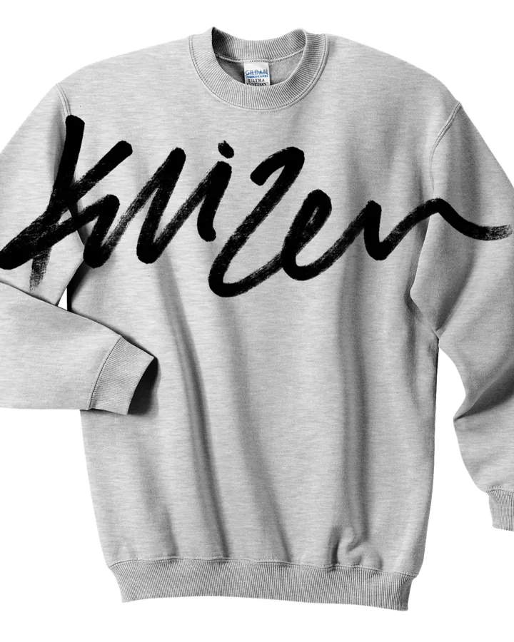 Sweat KAIZEN PARIS avec la signature calligraphiée